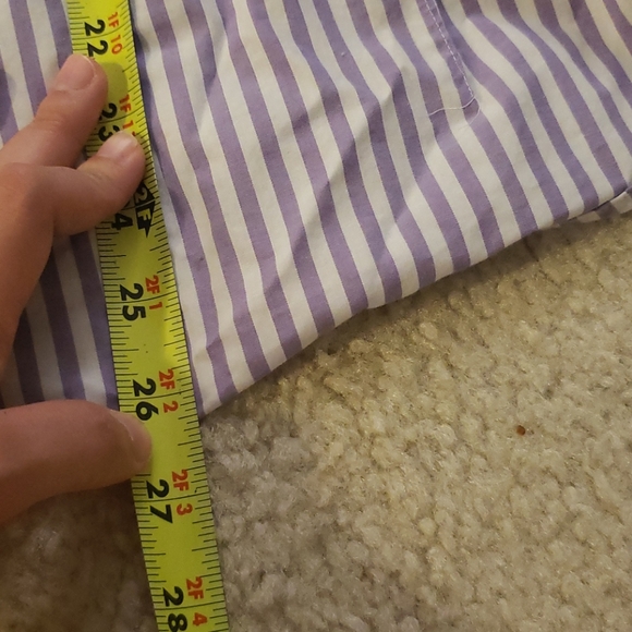Banana Republic Purple Striped Blouse - Picture 7 of 7
